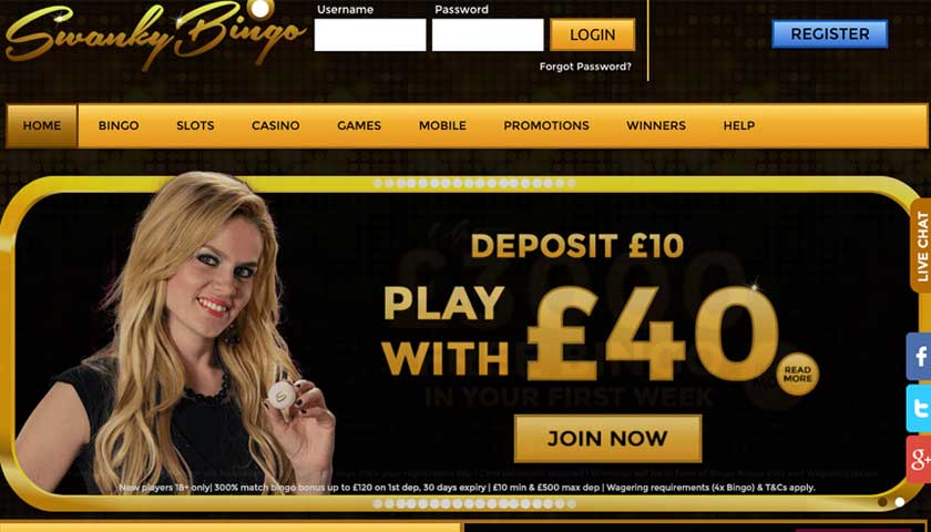 Swanky Bingo Casino Casino Bonuses 2021  300% Signup Bonus